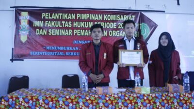 Pelantikan PK IMM Hukum 2016-2017 dan Seminar Pemahaman Organisasi IMM