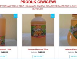 Rambah pasar nasional, sirup kalamansi Giwigewi luncurkan website pesan online