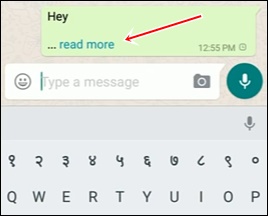 Cara Membuat Read More Pada Pesan Whatsapp