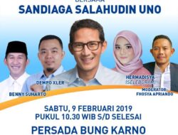 Sandiaga Uno akan datang ke Bengkulu untuk sapa emak-emak dan generasi millenial